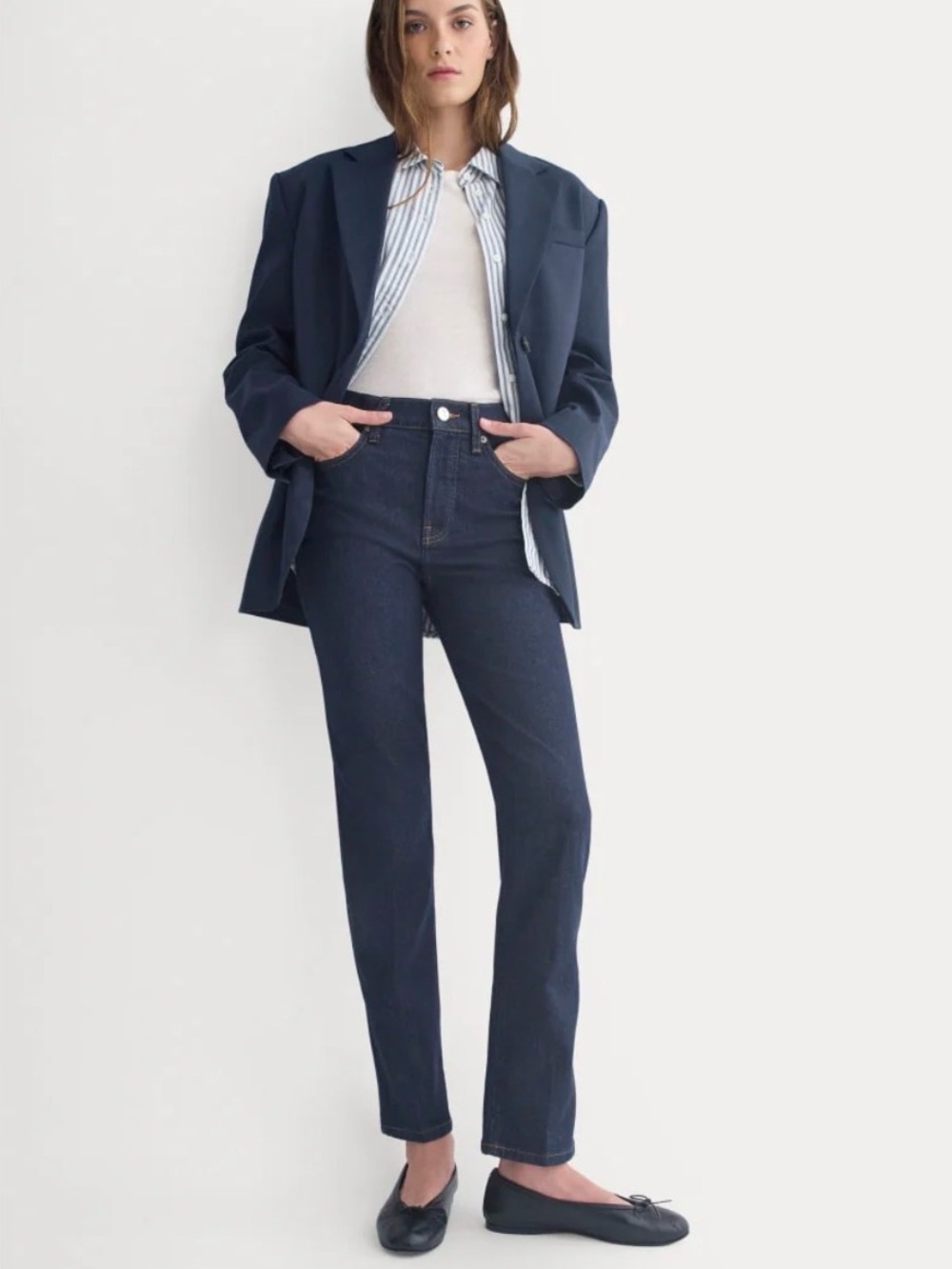 Everlane Women's Skinny Jeans - Navy Indigo